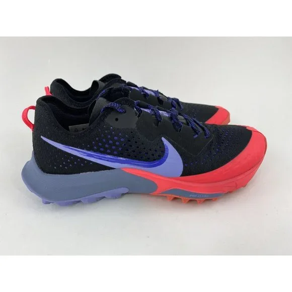 NEW Nike Air Zoom Terra Kiger 7 Black Red Purple Women's Trail Running Shoes - Picture 6 of 11